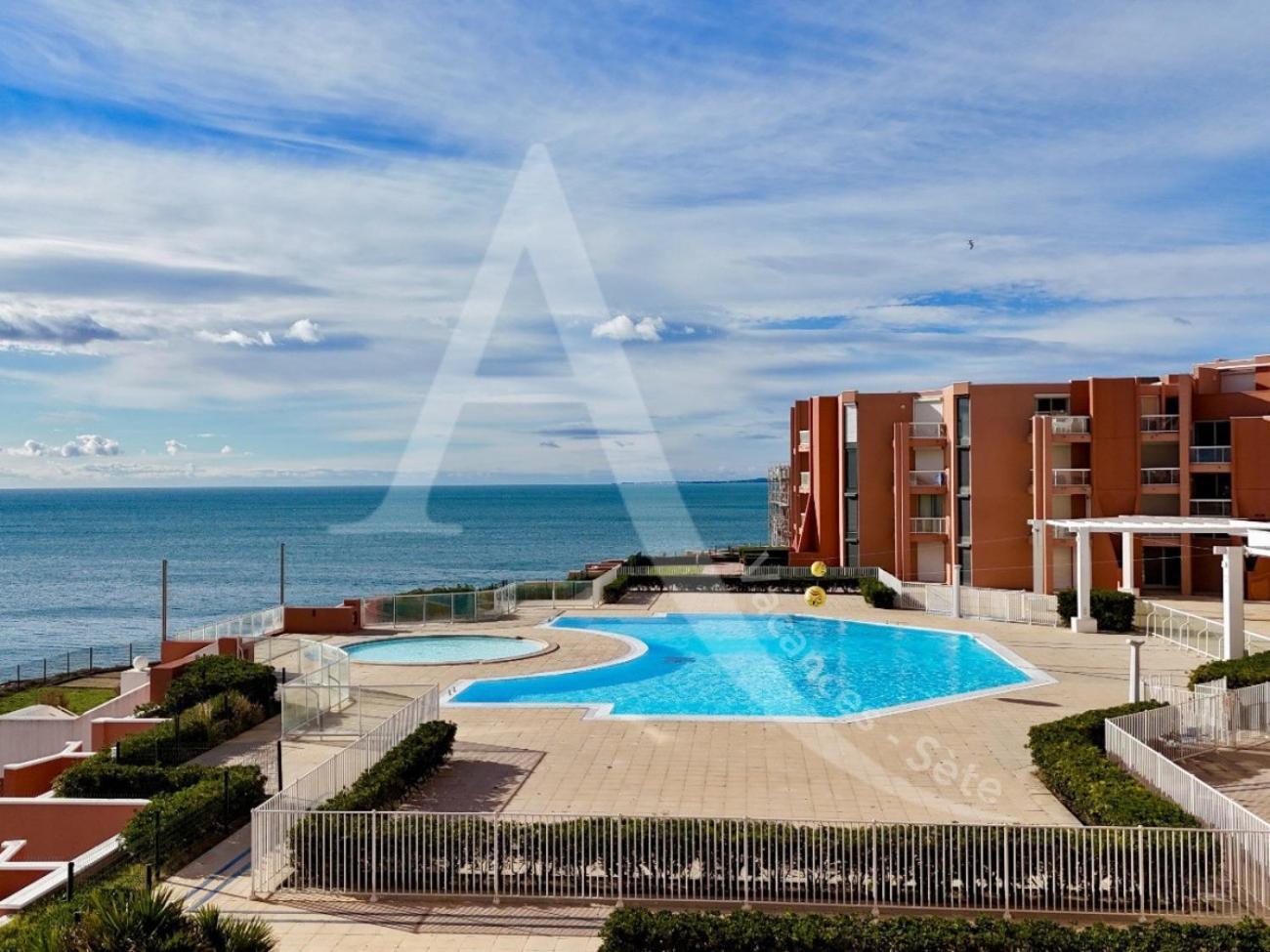 Studio Vue Mer Avec Pkg, Piscine, Tennis, Plage Direct Sète Exteriér fotografie