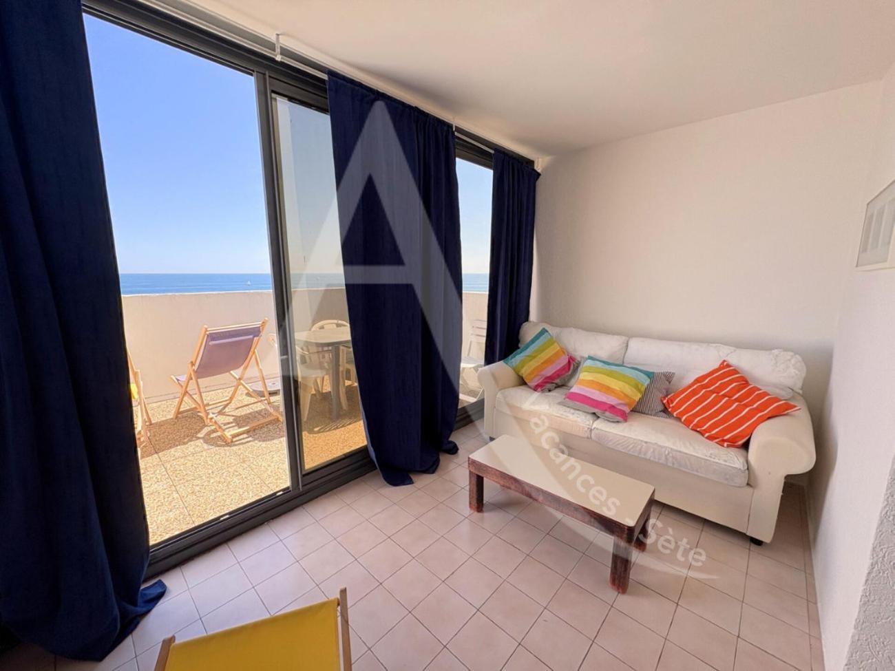 Studio Vue Mer Avec Pkg, Piscine, Tennis, Plage Direct Sète Exteriér fotografie