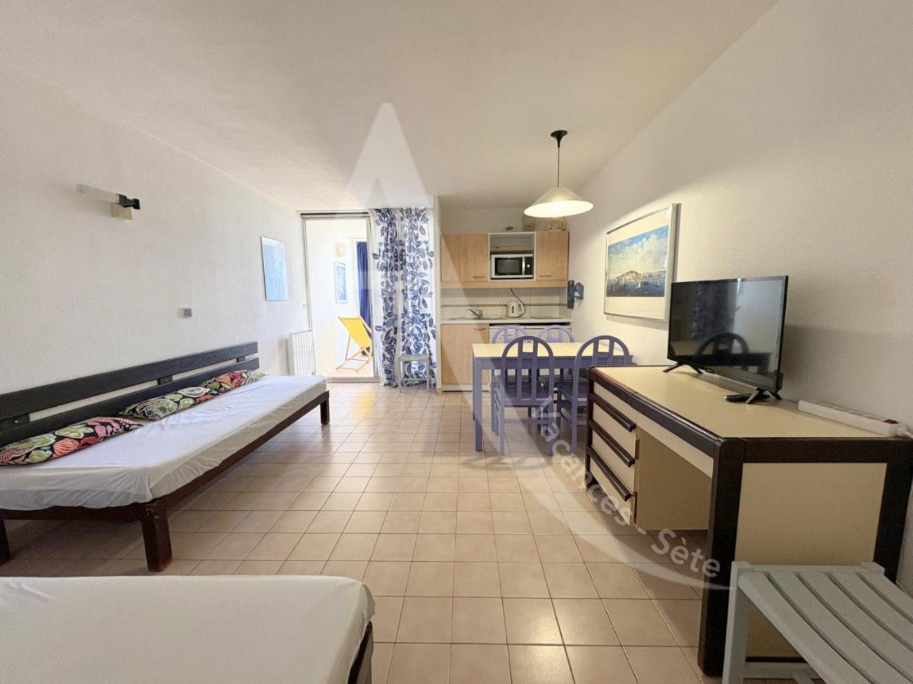 Studio Vue Mer Avec Pkg, Piscine, Tennis, Plage Direct Sète Exteriér fotografie